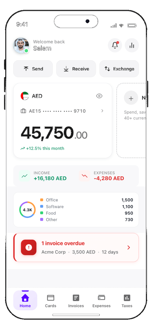 Tilo — Neobank for Freelancers — App preview
